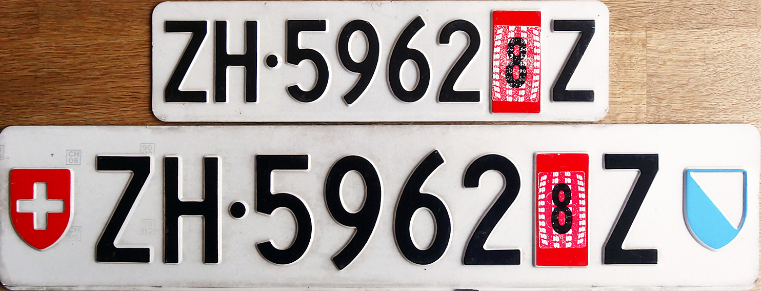number plate switzerland fonts